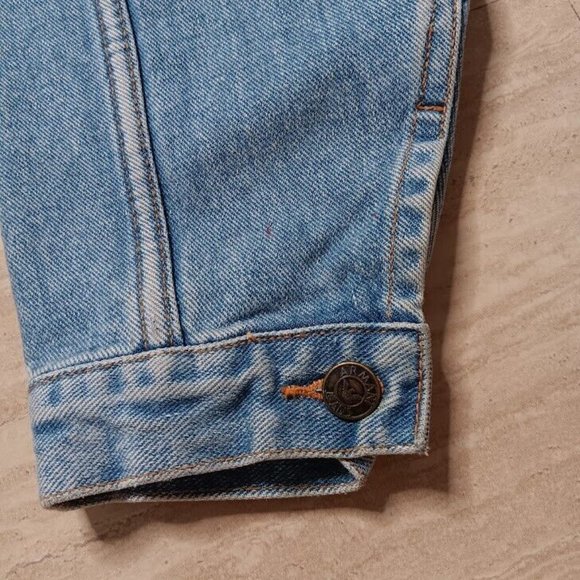 Armani Jeans Denim Jacket Men's SMALL Button Front Blue - Picture 6 of 13